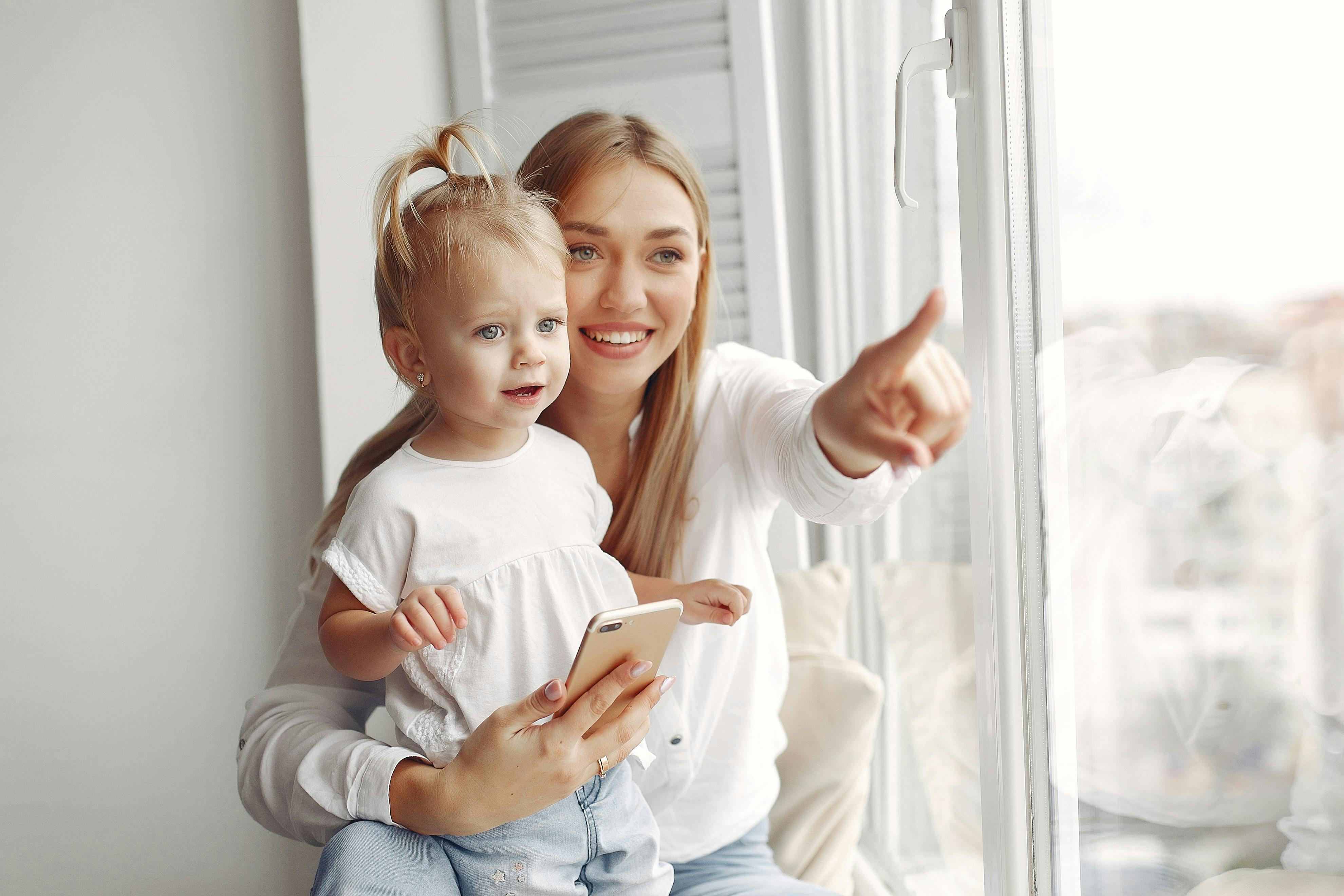 Child in a calm, supportive supervised visitation environment